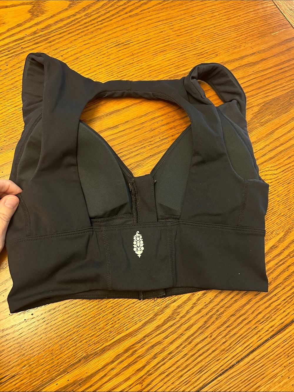 FP Movement by Free People Black Front-Zip Sports Bralette/5 - Picture 2 of 5